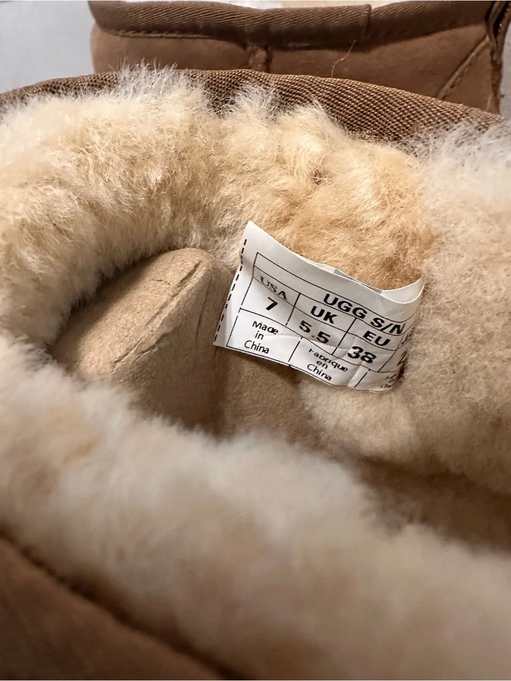 New UGG Classic Ultra Mini Boots Chestnut Size 7 in box - Picture 7 of 12